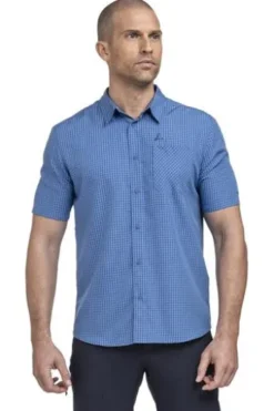 SCHOEFFEL Hemd Circ Dalfoss allure blue kariert Regular Fit
