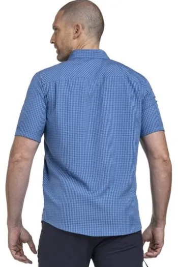 SCHOEFFEL Hemd Circ Dalfoss allure blue kariert Regular Fit