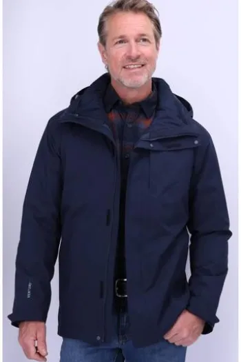 SCHOEFFEL 3 in 1 Jacke Tamina marine winddicht, wasserdicht, atmungsaktiv, Stretch