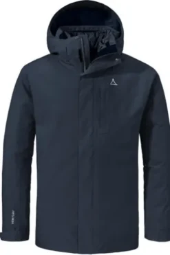 SCHOEFFEL 3 in 1 Jacke Tamina marine winddicht, wasserdicht, atmungsaktiv, Stretch