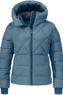 SCHOEFFEL Steppjacke Boston rauchblau in angerauter Qualität