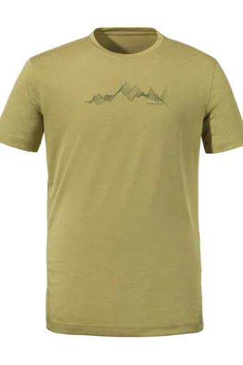 SCHOEFFEL T-Shirt CIRC Sulten khaki