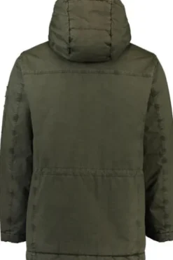 S4 JACKETS Parka mit Felleinsatz und abnehmbarer Kapuze oliv