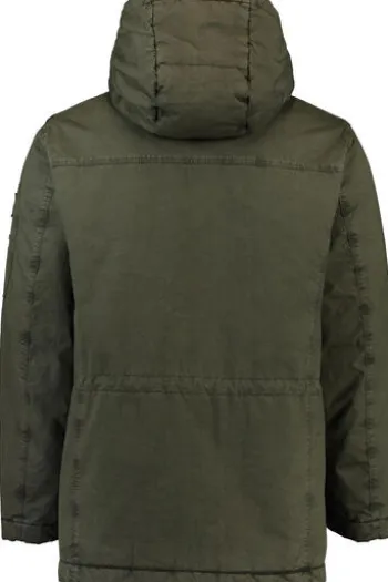 S4 JACKETS Parka mit Felleinsatz und abnehmbarer Kapuze oliv
