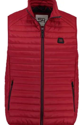 S4 JACKETS Steppweste rot Willis wasserabweisend