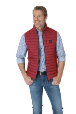 S4 JACKETS Steppweste rot Willis wasserabweisend