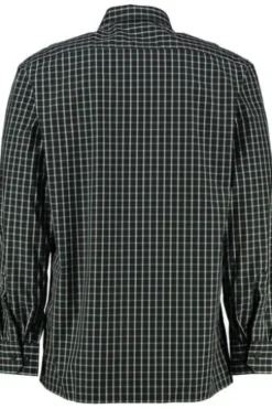 SKOGEN Hemd grün/ schwarz kariert Regular Fit