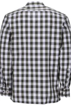 SKOGEN Hemd oliv kariert Regular Fit Langarm