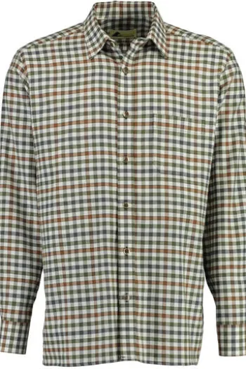 SKOGEN Jagd Flanell Hemd oliv kariert Langarm