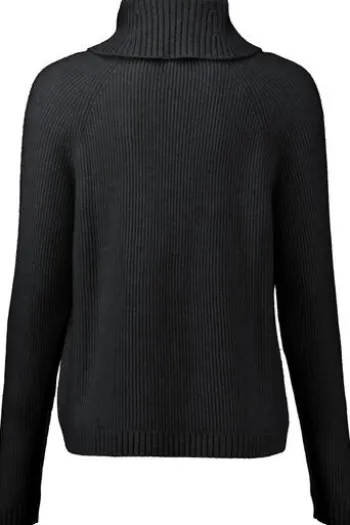 S.MARLON Kaschmir-Rollkragen-Pullover schwarz