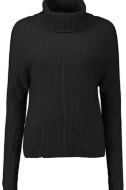 S.MARLON Kaschmir-Rollkragen-Pullover schwarz
