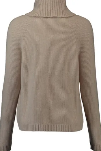 S.MARLON Kaschmir-Rollkragen-Pullover beige