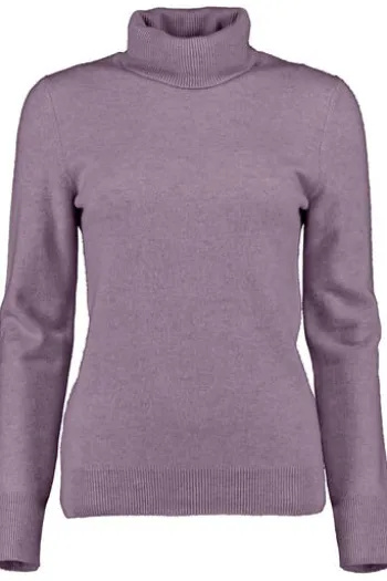 S.MARLON Rollkragen Pullover flieder aus hochwertigem Cashmere