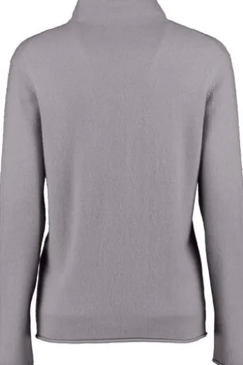 S.MARLON Stehkragen- Pullover grau aus hochwertigem Cashmere