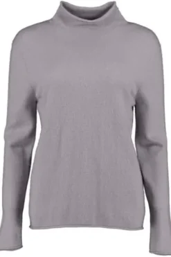 S.MARLON Stehkragen- Pullover grau aus hochwertigem Cashmere