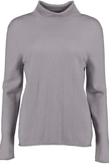 S.MARLON Stehkragen- Pullover grau aus hochwertigem Cashmere