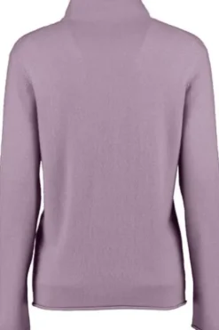 S.MARLON Stehkragen- Pullover flieder aus hochwertigem Cashmere
