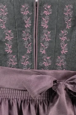 SPIETH & WENSKY Dirndl Ephyra Midi Grau-flieder