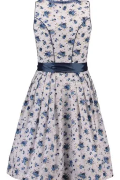 SPIETH & WENSKY Dirndl Honey weiß/blau/denim