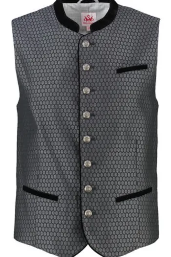 SPIETH & WENSKY Jacquard Weste schwarz