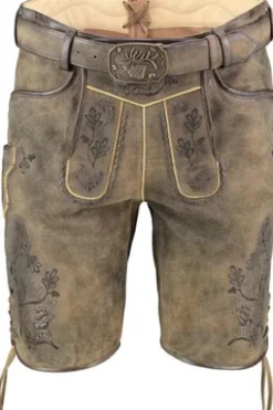 SPIETH & WENSKY Leder-Shorts Archibald caribo Ziegenleder