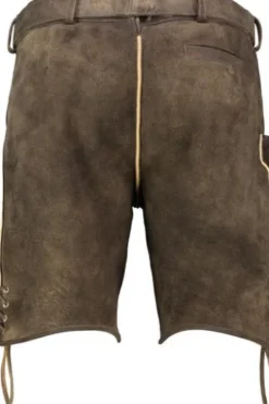 SPIETH & WENSKY Leder-Shorts Asper espresso Ziegenleder