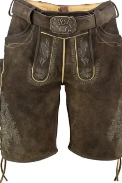 SPIETH & WENSKY Leder-Shorts Asper espresso Ziegenleder