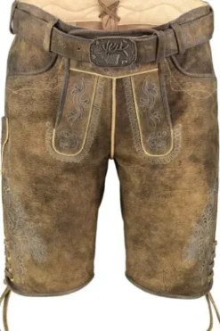 SPIETH & WENSKY Leder-Shorts Asper taiga Ziegenleder