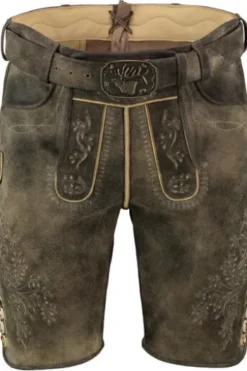 SPIETH & WENSKY Leder Shorts Eggenfeld vulkan Ziegenleder