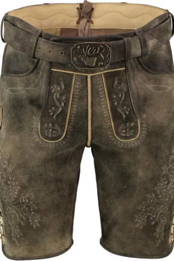 SPIETH & WENSKY Leder Shorts Eggenfeld vulkan Ziegenleder