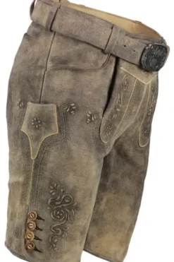 SPIETH & WENSKY Leder Shorts Erno lombok Ziegenleder