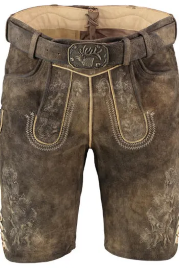 SPIETH & WENSKY Leder Shorts Göllstein vulkan