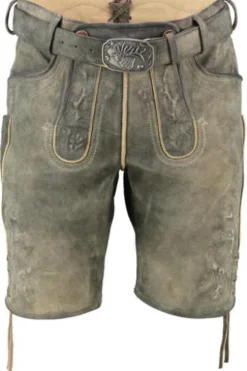 SPIETH & WENSKY Leder Shorts Grünwald magma