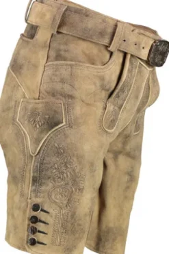 SPIETH & WENSKY Leder Shorts Gramming fungi