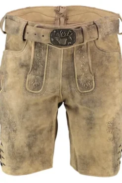 SPIETH & WENSKY Leder Shorts Gramming fungi