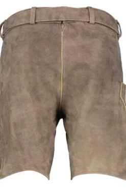 SPIETH & WENSKY Leder Shorts Harry patina einfarbig