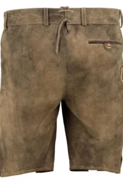 SPIETH & WENSKY Leder-Shorts Pio schotter Ziegenleder