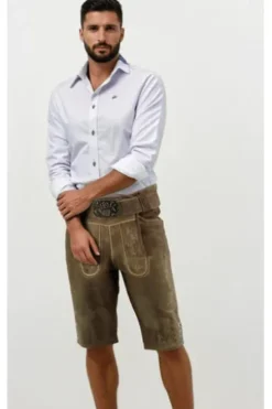 SPIETH & WENSKY Leder Shorts Rampoldi honey Ziegenleder