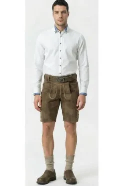 SPIETH & WENSKY Leder Shorts Rampoldi honey Ziegenleder