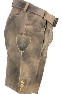 SPIETH & WENSKY Leder Shorts Rampoldi caribo Ziegenleder
