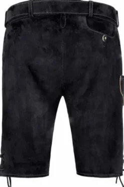 SPIETH & WENSKY Ledershorts Veit schwarz
