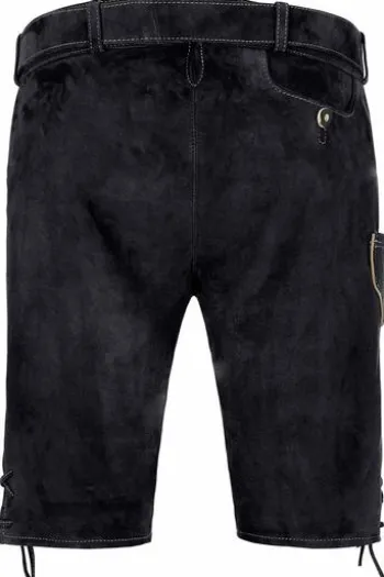 SPIETH & WENSKY Ledershorts Veit schwarz
