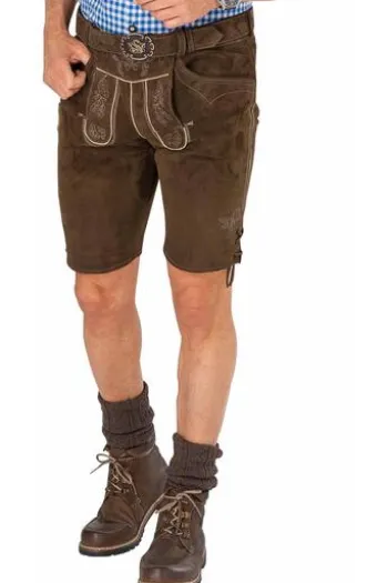 SPIETH & WENSKY Ledershorts Veit khaki