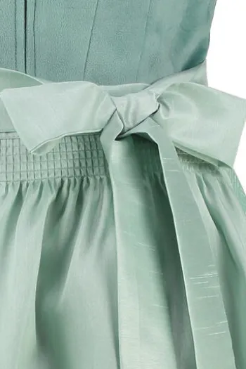 SPIETH & WENSKY Midi Dirndl Hummel türkis 70 er Rocklänge