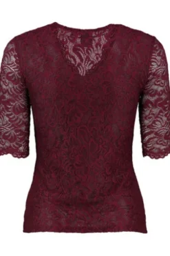 SPIETH & WENSKY Spitzenshirt Arktis bordeaux 1/2-Arm