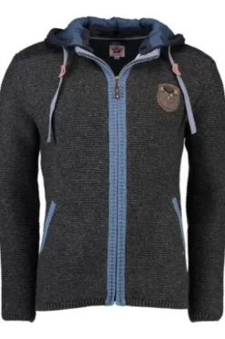 SPIETH & WENSKY Strickjacke Dakar anthrazit