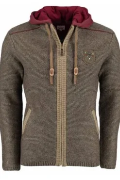 SPIETH & WENSKY Strickjacke Dakar braun
