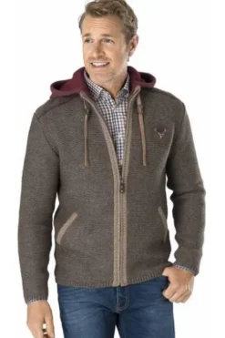 SPIETH & WENSKY Strickjacke Dakar braun