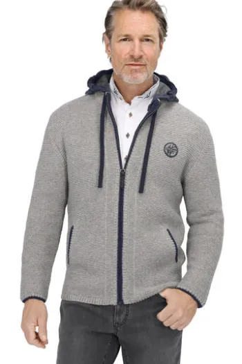 SPIETH & WENSKY Strickjacke Echo hellgrau