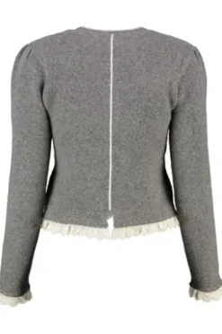 SPIETH & WENSKY Strickjacke Karline grau